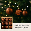 nbr pallina di natale bronzo 8 cm conf 9pz 3 decori ean 9972016912169