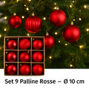 nbr pallina di natale rossa 10 cm conf 9pz 3 decori ean 9972016912176