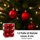 nbr pallina di natale rossa 6 cm conf 12pz 2 decori ean 9972016912053