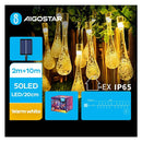 nbr stringa luce solare a goccia 50led ean 8433325301026