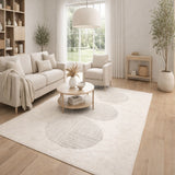 nbr tappeto castro cerchi e linee grigio 150x220 cm ean 9972016923066