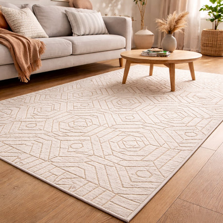 nbr tappeto galileo esagoni e rombi bianco 80x150 cm ean 9972016923028
