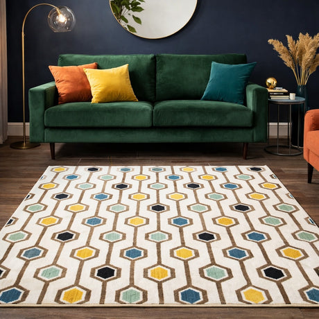 nbr tappeto galileo esagono multicolor 133x190 cm ean 9972016900890