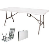nbr tavolo fiesta pieghevole bianco 180x75x945 cm ean 9972016343024