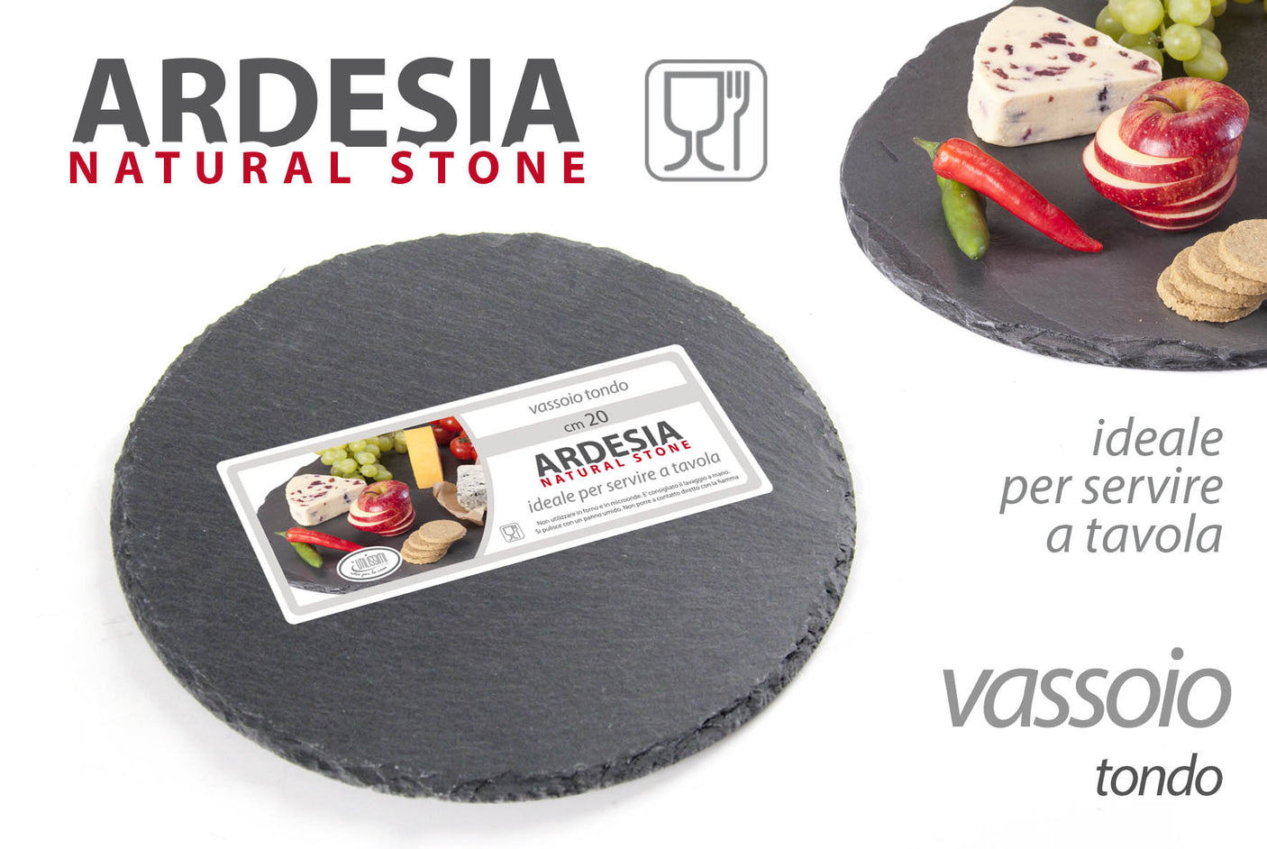 nbr vassoio tdo ardesia 20cm 1106 2 ean 8025569752278