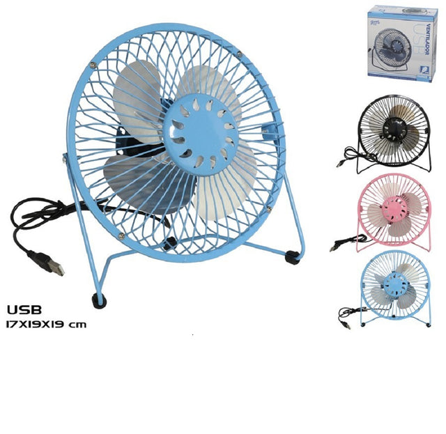 nbr ventilatore da tavolo usb 17x17x19 cm ean 8430540646451