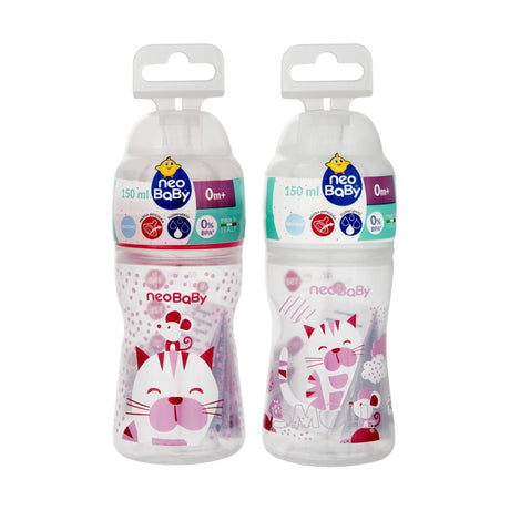 immagine-1-neobaby-biberon-in-plastica-150ml-84368-neobaby-ean-8058664098309