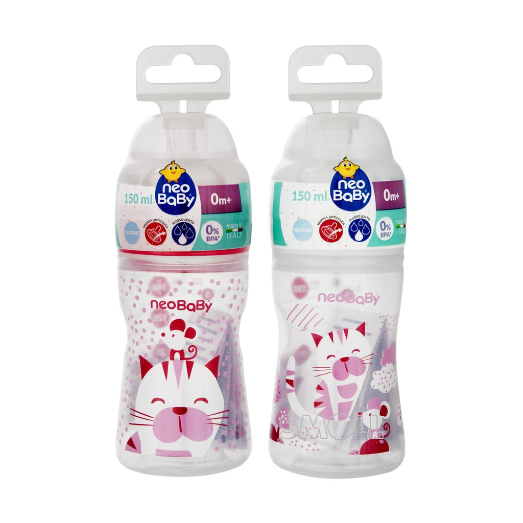 Biberon In Plastica 150ml 84368 Neobaby