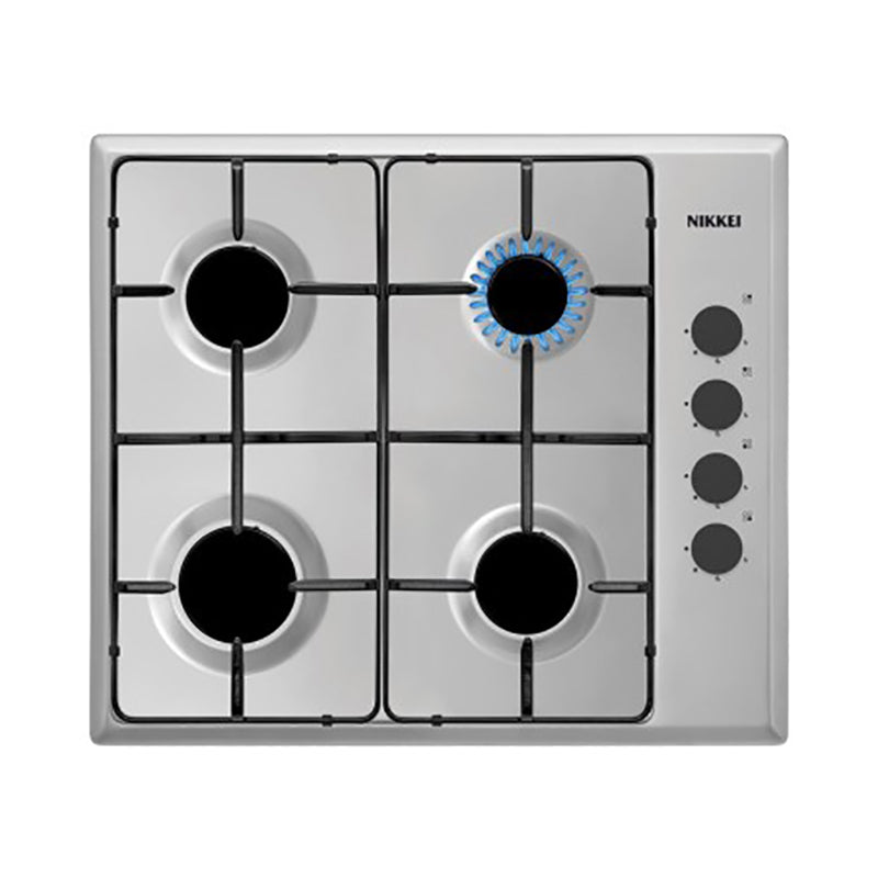 nikkei piano cottura nikkei cm60 snpc64l laterale inox ean 8022015020561