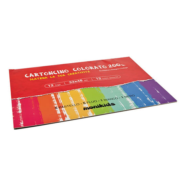 nikoffice blocchi di carta 24 x33 cm 12 colori assortiti ean 8033593093472