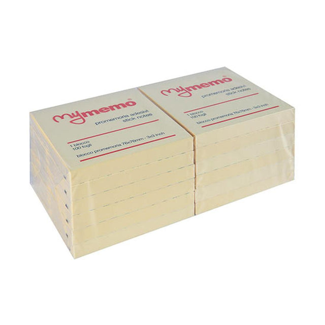 nikoffice blocco memotak 75 x 75 mm 100 fogli giallo ean 8051818053230