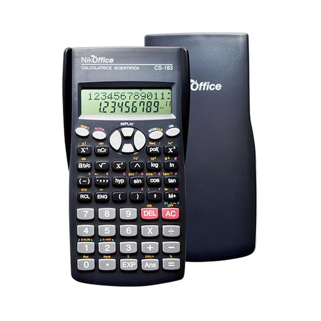 nikoffice calcolatrice scientifica con custodia 12 cifre ean 8033594003807