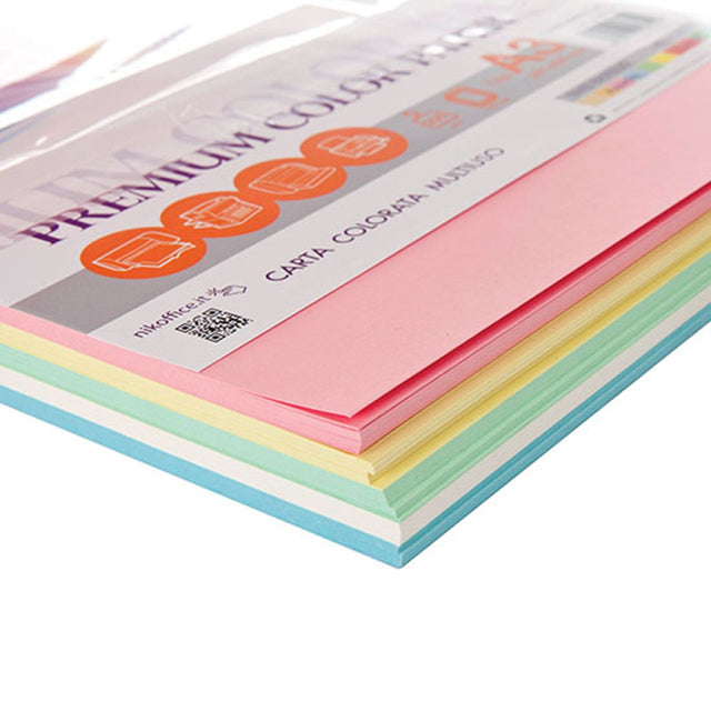 nikoffice carta fotocopie 100 fg colori assortiti pastel 80gr ean 8033593016679