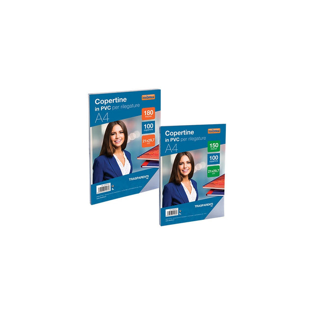 nikoffice copertine per rilegatura in pvc trasparente ean 8051818038947
