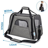nobleza borsa trasportino grigia nobleza 52x25x35 cm ean 8719138196166