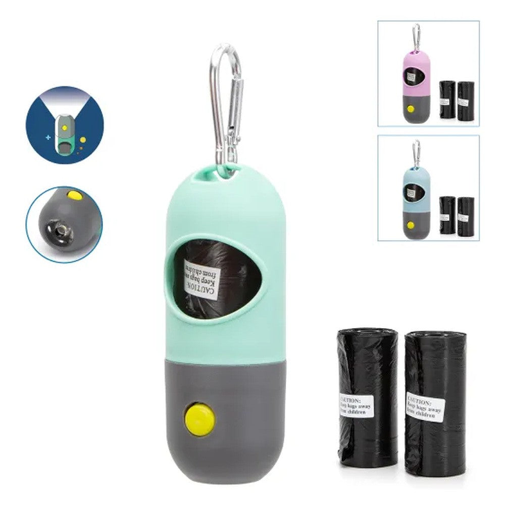 nobleza dispenser con torcia e 3 rotoli di sacchetti igienici nobleza ean 8719138053063