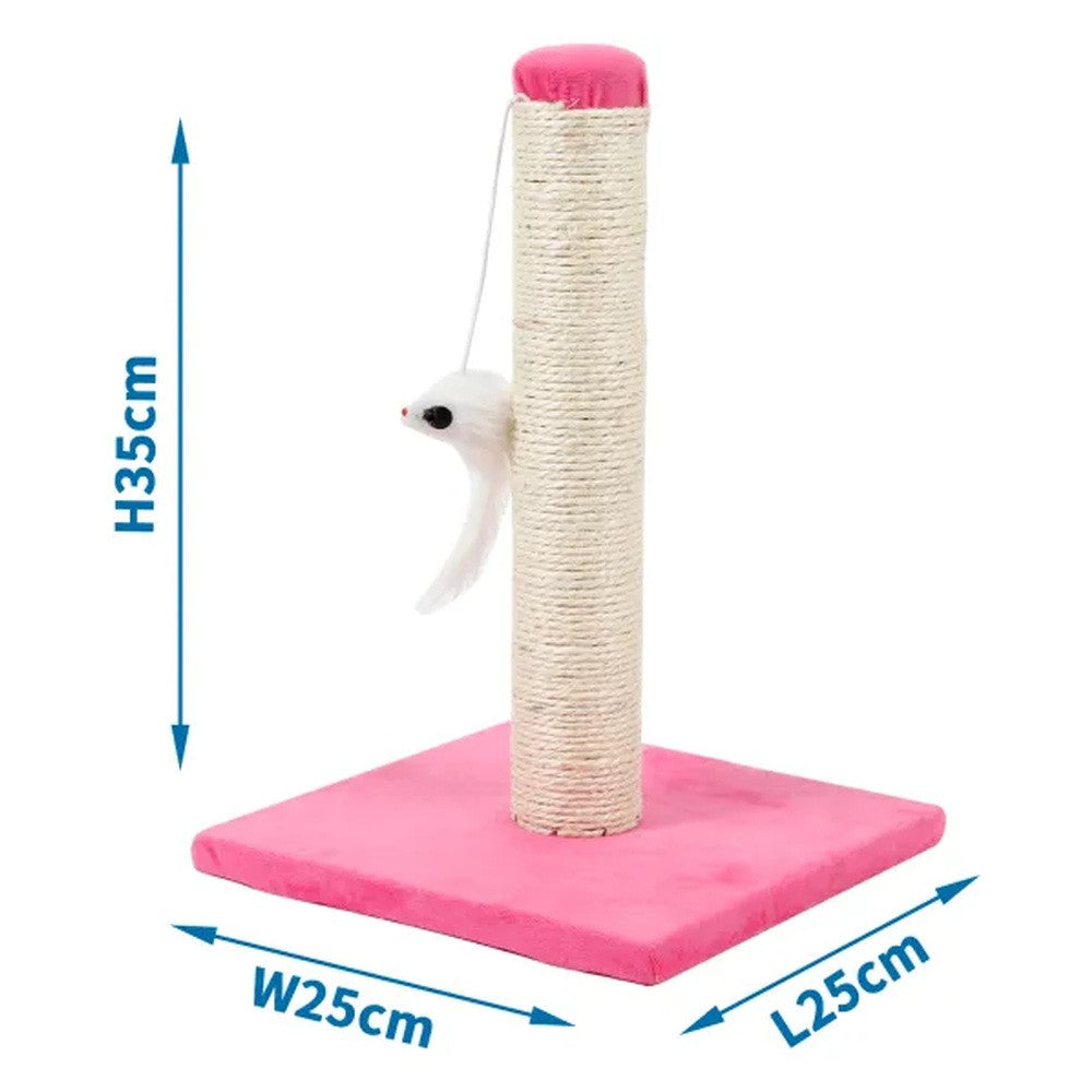 nobleza tiragraffi in sisal rosa per gatti 25x25x35 cm ean 8719138027996