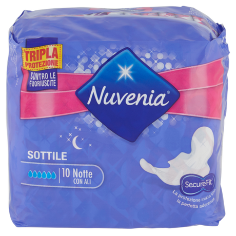 immagine-1-nuvenia-assorbenti-10-pz-sottili-notte-nuvenia-ean-8017165000099