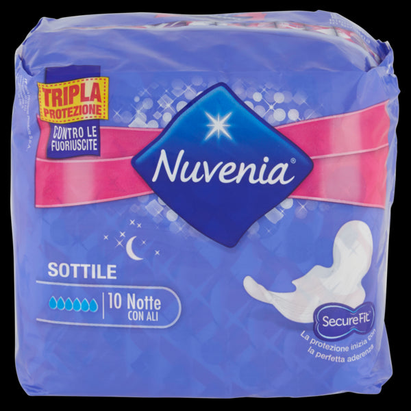 immagine-1-nuvenia-assorbenti-10-pz-sottili-notte-nuvenia-ean-8017165000099
