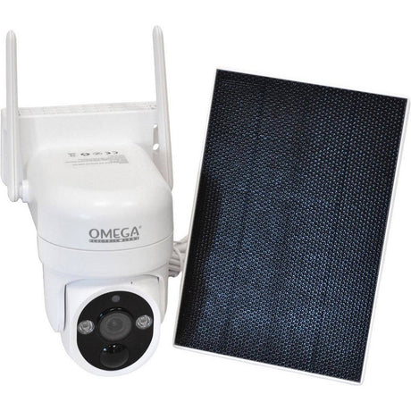 omega videocamera sorveglianza smart wifi esterno ip65 bianca ean 8055384195554