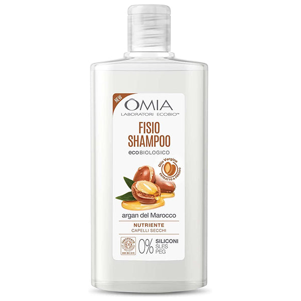 immagine-1-omia-omia-fisio-shampoo-eco-bio-olio-di-argan-200ml-ean-8021983812697