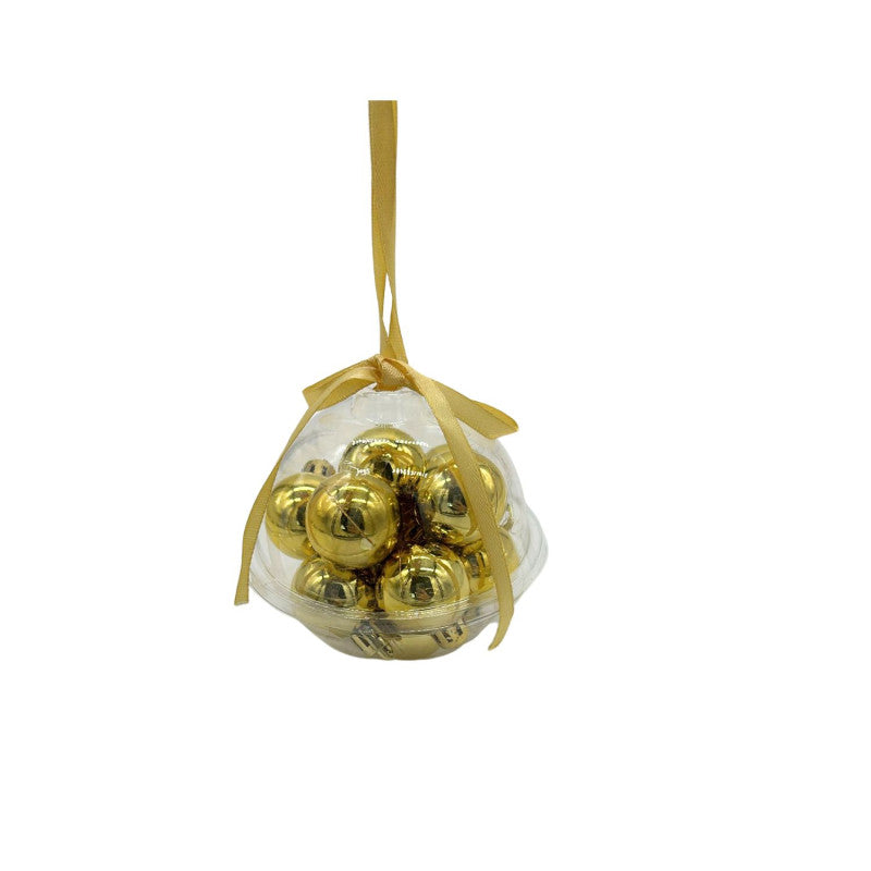 orizzonte christmas pallina natale 12 pz oro lucido ean 8053482244020