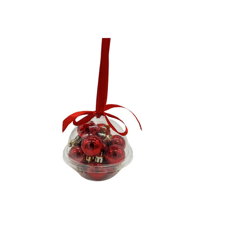 orizzonte christmas pallina natale 12 pz rosso lucido ean 8053482243986