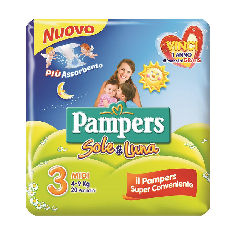 immagine-1-pampers-pampers-sole-e-luna-20pz-3ms-midi-pampers-ean-8001480110274