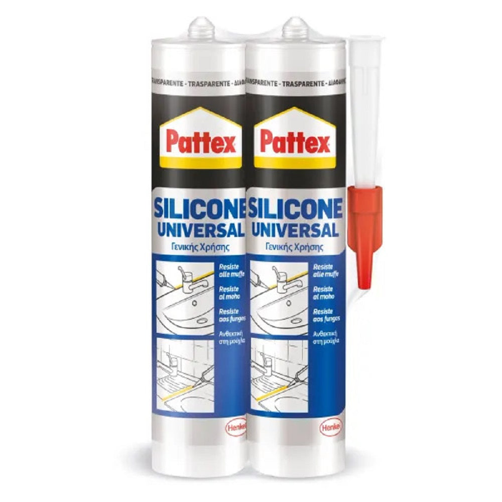 pattex sigillante universale trasparente pattex 2x280 ml ean 8004630919642