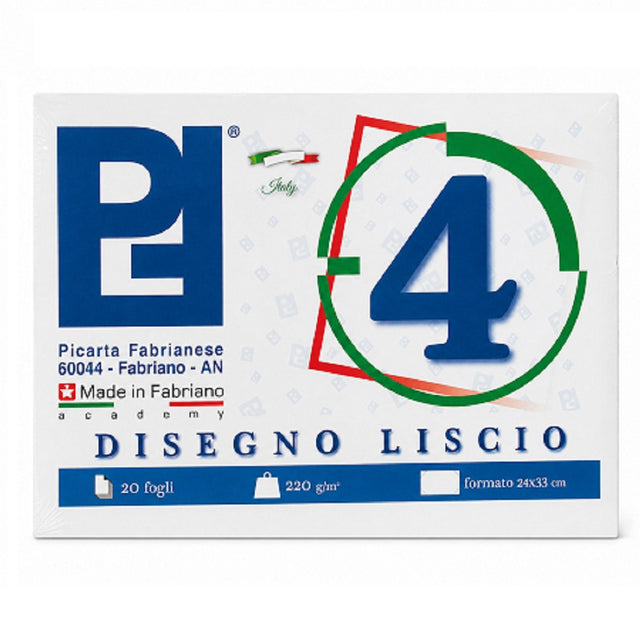 picarta fabrianese album disegno liscio 24x33 cm 20 fogli 220 gr ean 8011919102008