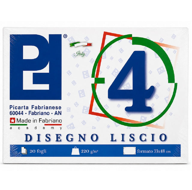 picarta fabrianese album disegno liscio 33x48 cm 20 fogli 220 gr ean 8011919102206