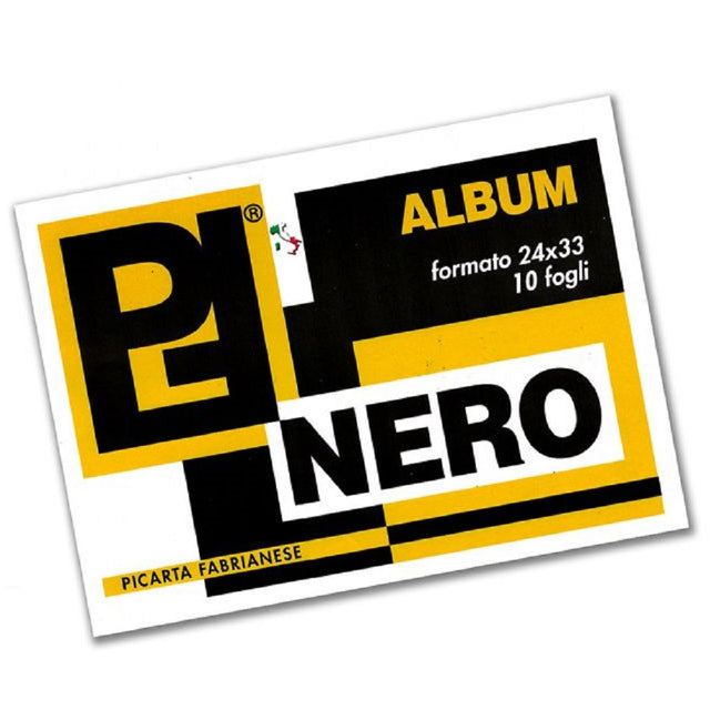 picarta fabrianese album nero 24x33 cm 10 fogli 220 gr ean 8011919101063