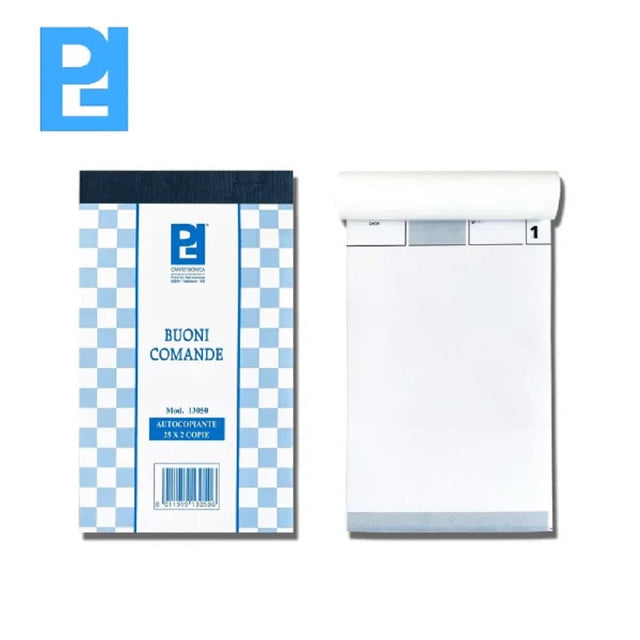 picarta fabrianese blocco comande 25 x 2 copie 10x17 cm ean 8011919130506