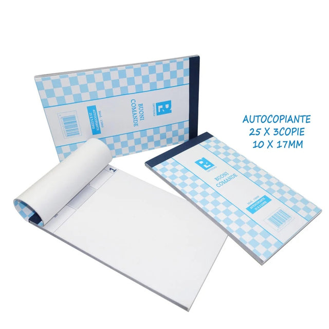 picarta fabrianese blocco comande 25 x 3 copie 10x17 cm ean 8011919130605
