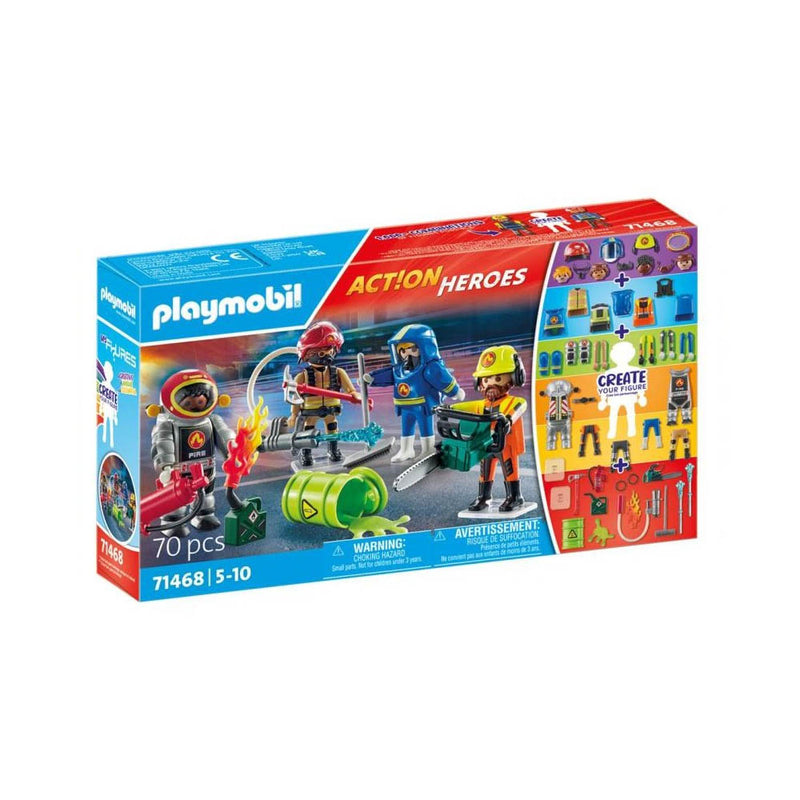 playmobil action heroes my figures pompieri 71468 ean 4008789714688