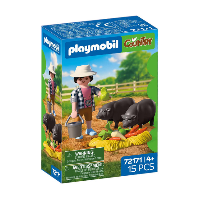 playmobil playmobil agricoltore con maialini ean 4008789721716