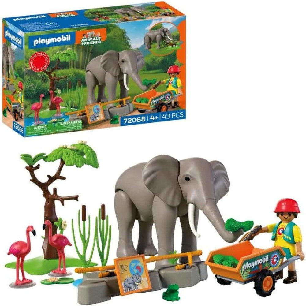 playmobil playmobil animals elefante con guardiano zoo ean 4008789720689