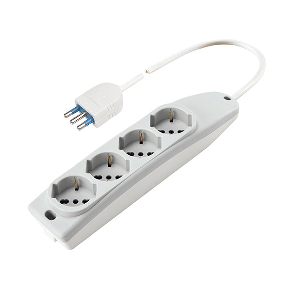 immagine-1-poly-pool-multipresa-4p-bipasso-schuko-422-bianca-ean-8008225004225