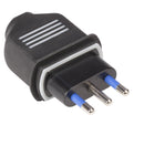 poly pool spina gomma 16a 2pt serie heavy duty ip44 nera ean 8008225012602