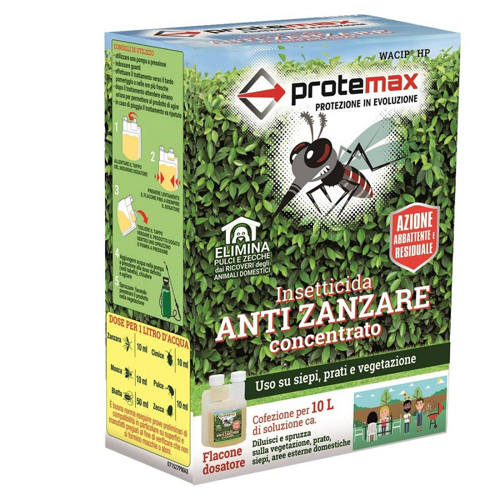 protemax insetticida antizanzare concentrato 100 ml ean 8005831014808