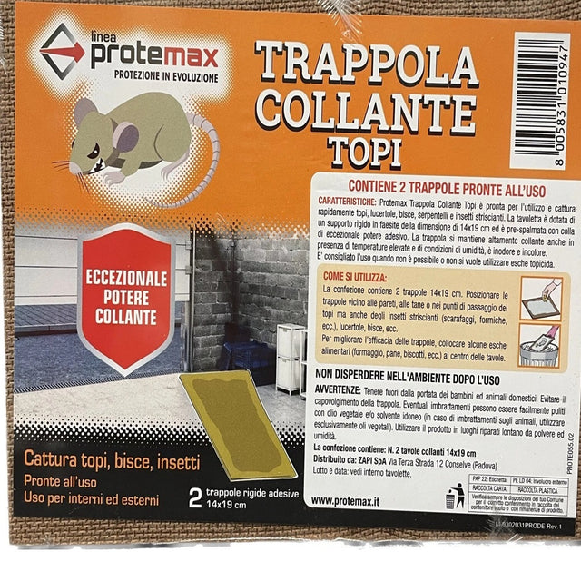 protemax tavolette colla per topi protemax 2 pz ean 8005831010947