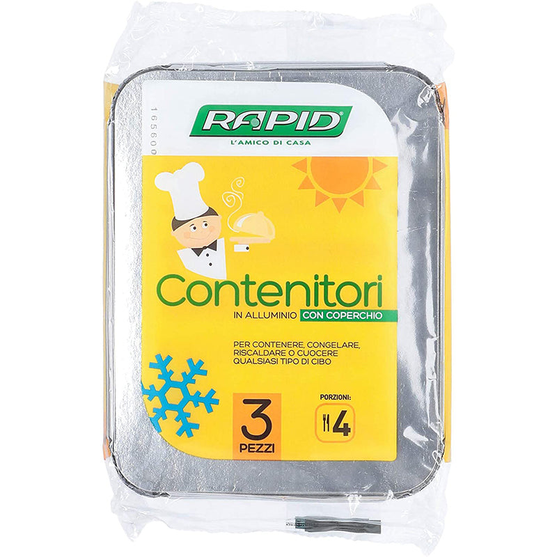 rapid contenitori alluminio ccop 4porz 3pz rap ean 8001349000753