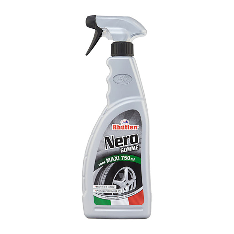 rhutten nero gomme detergente pneomatici auto e moto 750ml ean 8016565026388