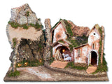 rossi rosa capanna con luce per presepe 33x18x24 cm ean 8018623879417