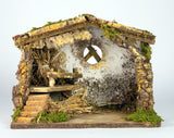 rossi rosa capanna vuota per presepe 33x18x24 cm ean 8018623804853