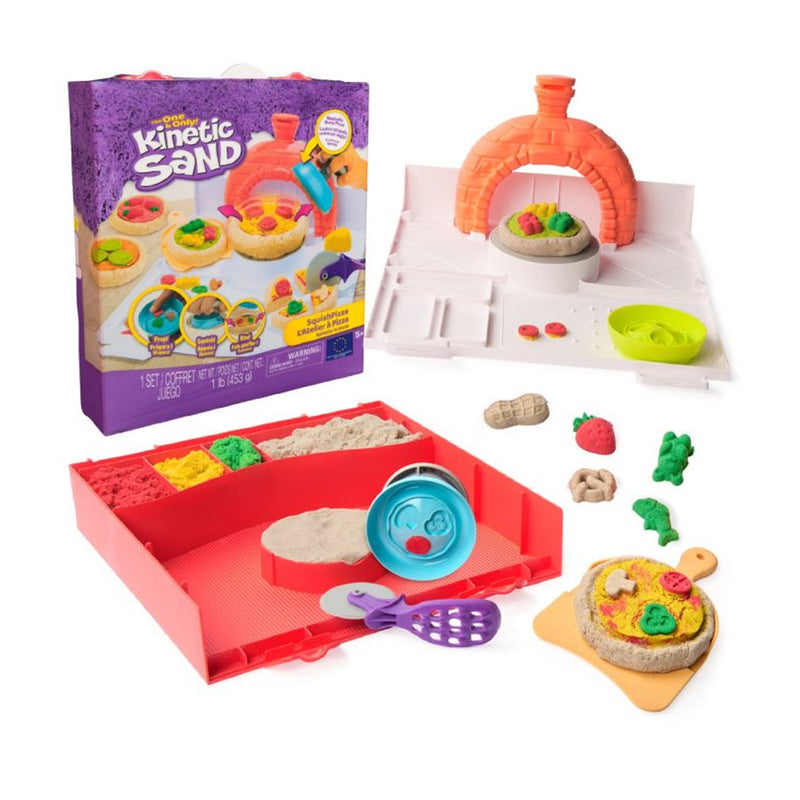 spin master kinetic sand playset squish pizza ean 0681147059214