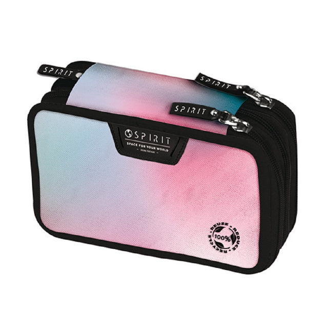 spirit astuccio a 3 zip spirit city hazy pink ean 8059606167510