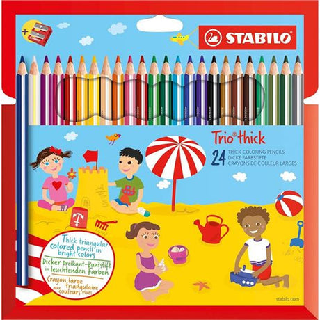 stabilo pastelli triangolari trio maxi 24 pz temperino ean 4006381484015