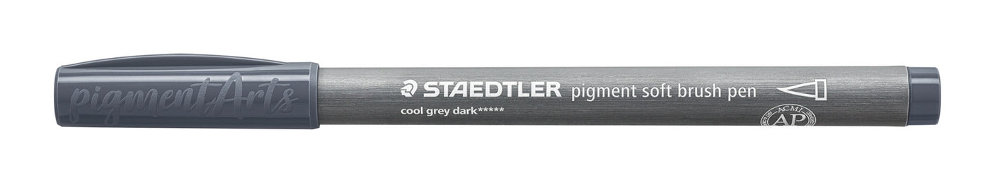 staedtler penna pigment soft brush grigio freddo scuro ean 4007817098820