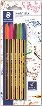 staedtler penne a sfera blu colori assortiti set 5 pz ean 4007817438114